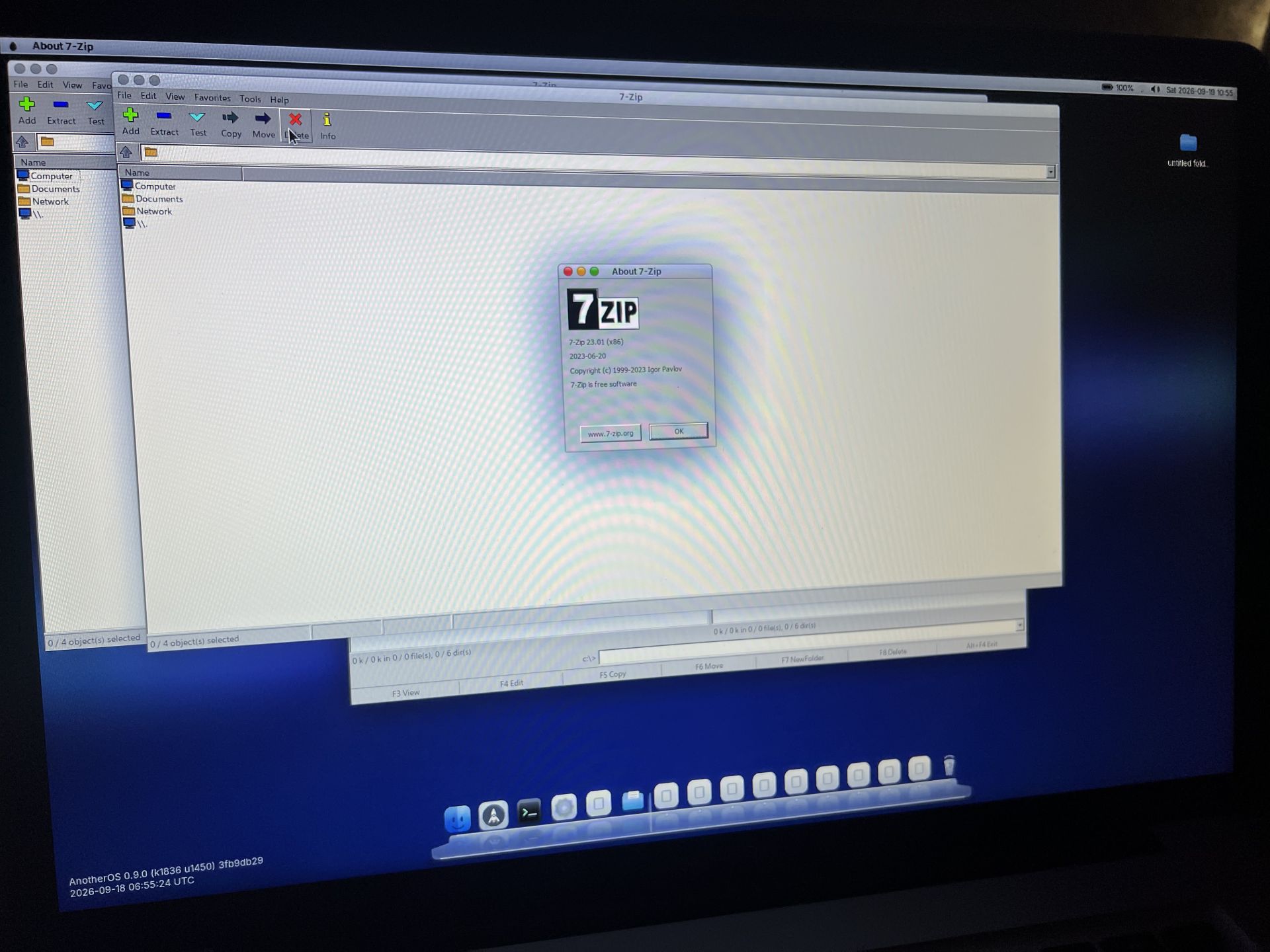 7zip on AnotherOS