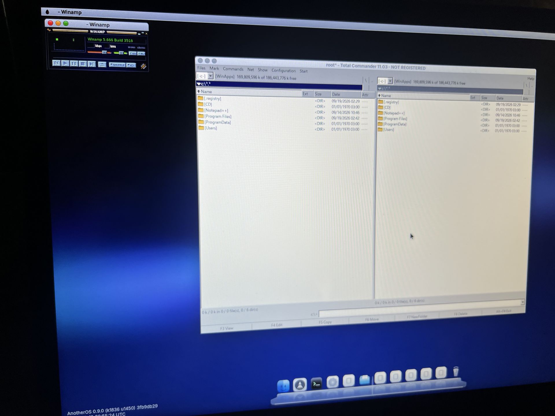 Winamp on AnotherOS