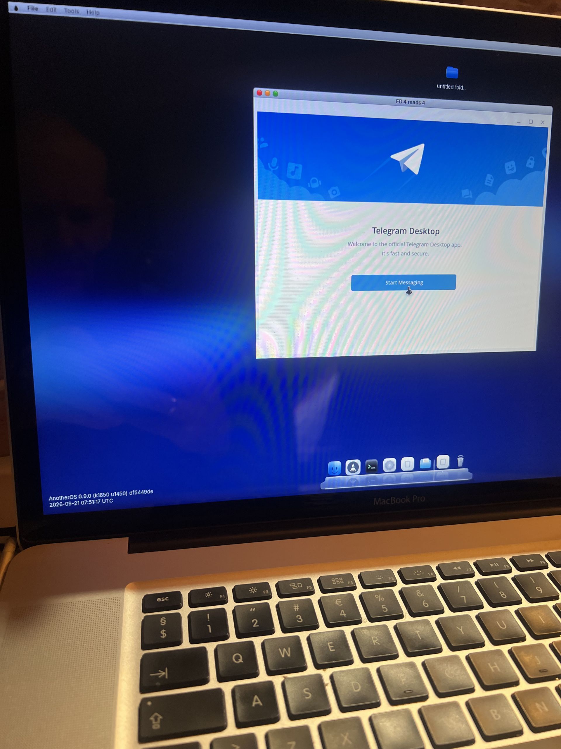 Telegram on AnotherOS