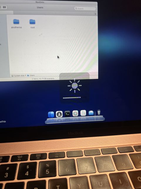 the brightness bezel on screen