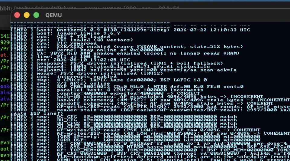 A text console
