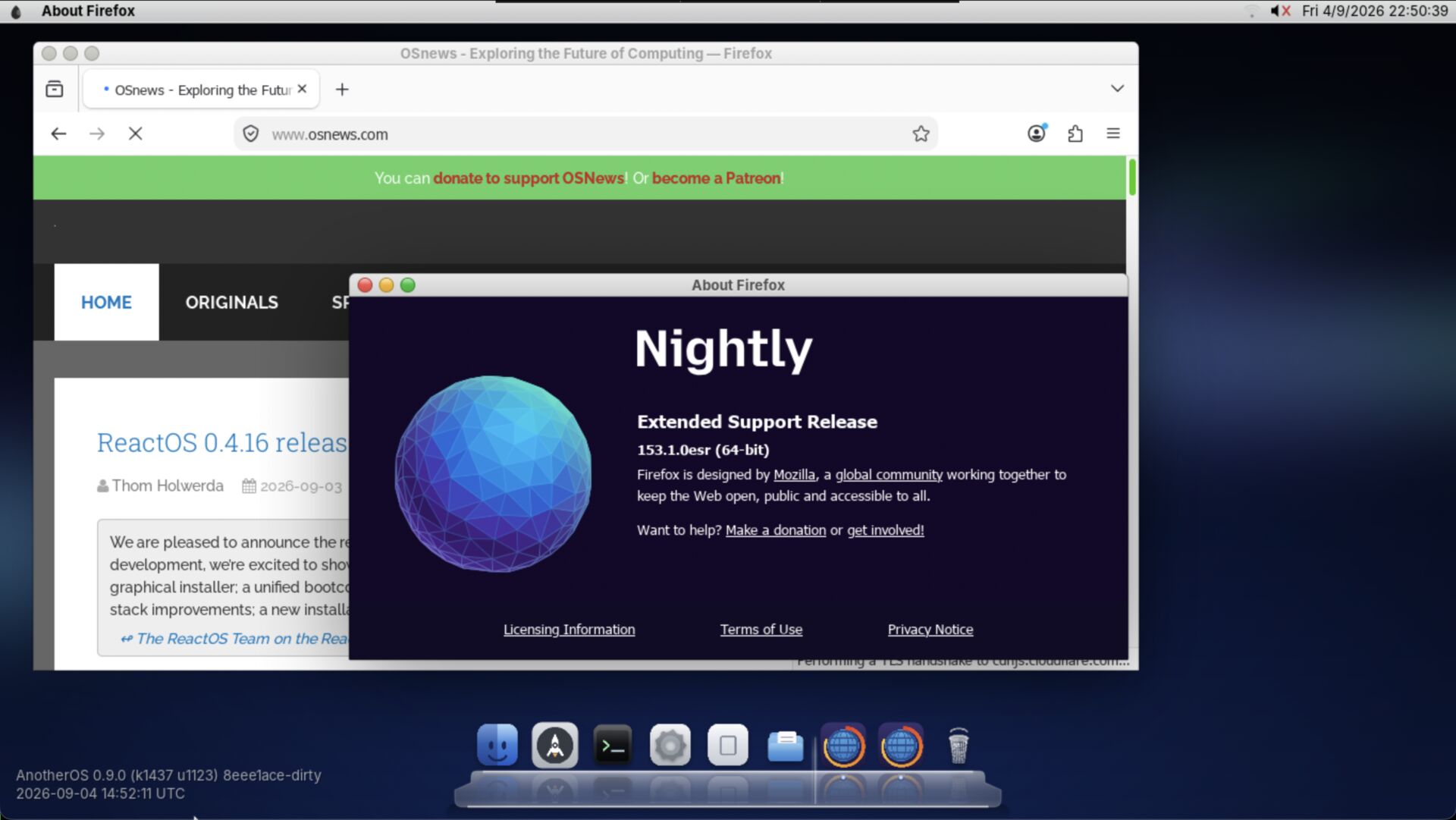 Firefox, ported