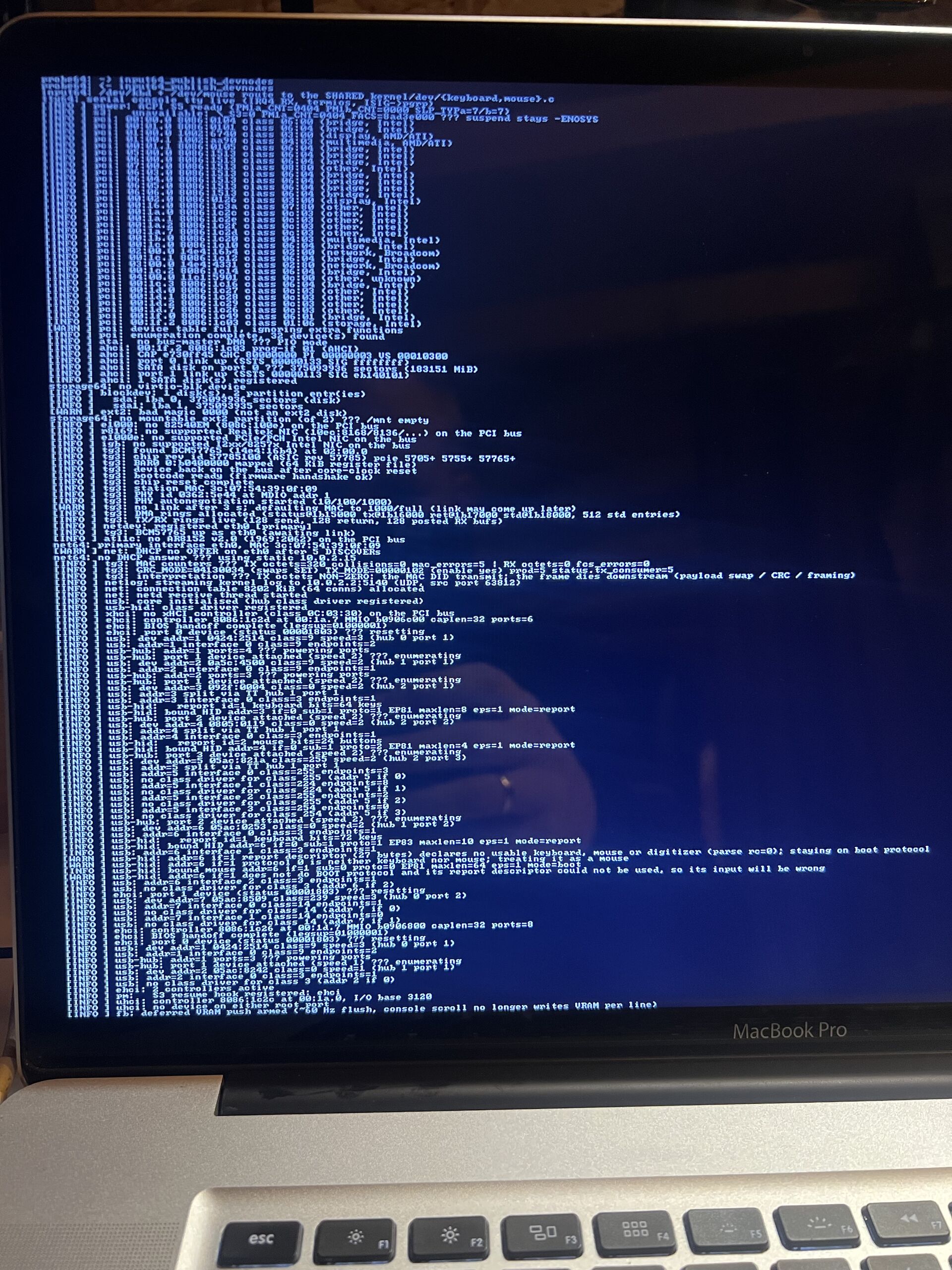 Netbooting a MacBook
